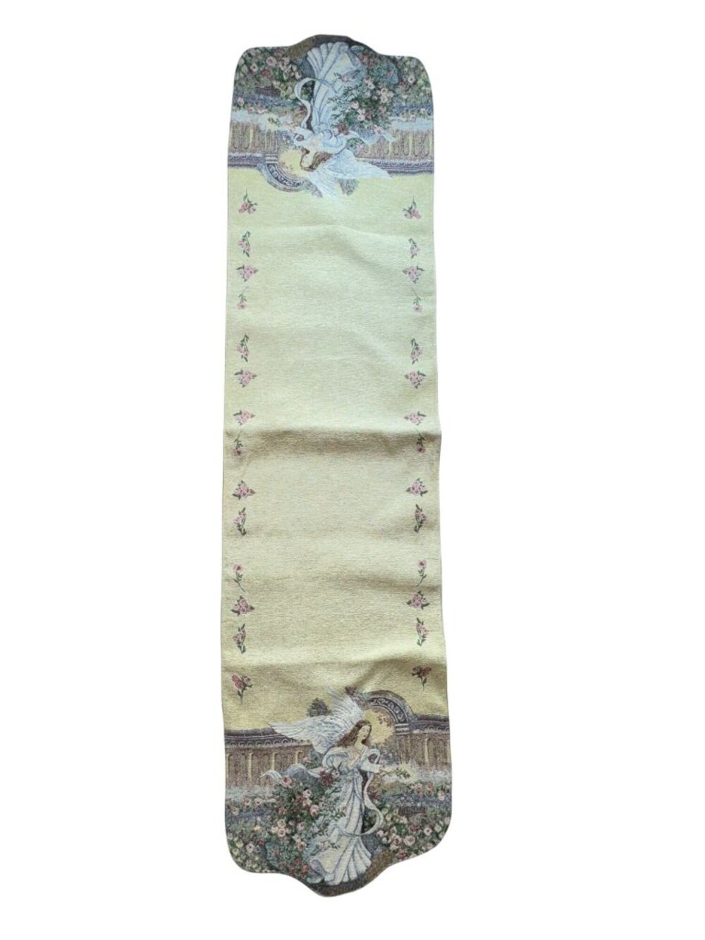Lena Liu Tapestry Angel Of Love Memorial Scarf Table Runner Whimsical Classic